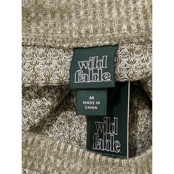NWT Wild Fable Olive Green Knit Sweater Women's size M - Picture 5 of 5